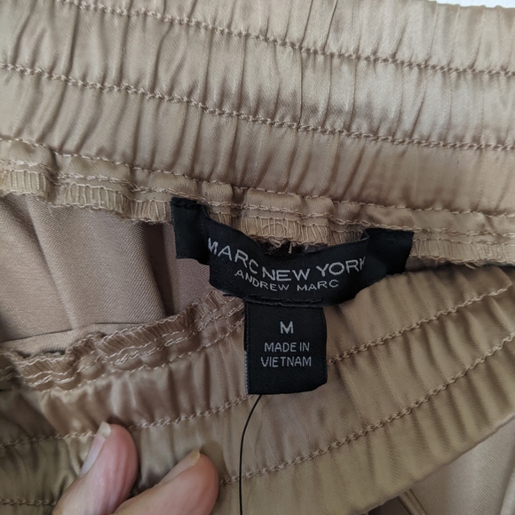 Marc New York Women's Satin Jogger Pants  Dark Taupe Size M - Picture 11 of 14